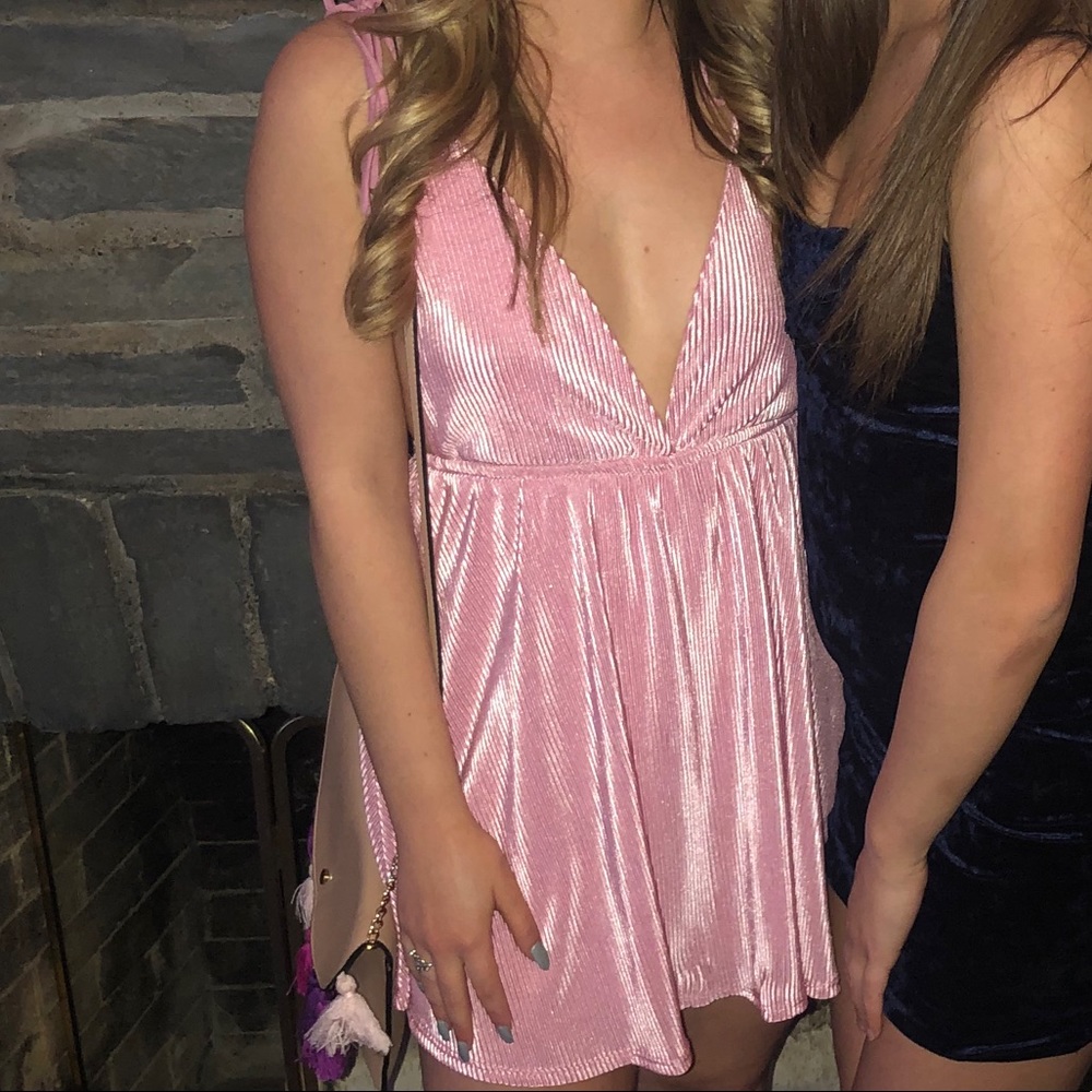 Lucy in the Sky Store light pink iridescent dress